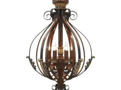 Livex Villa Verona 855 Foyer Pendant 3D model