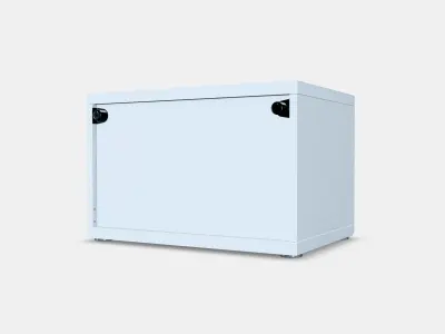 BESTA Shelf unit with door 52 Low-poly 3D model