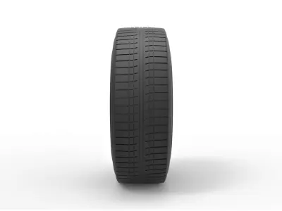 Car wheel 4 3D print model