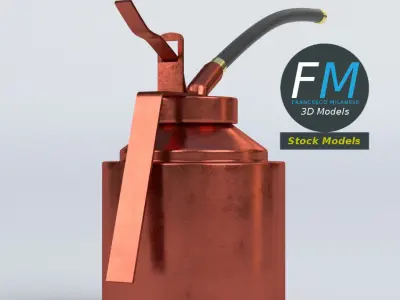 Oil can 3D model