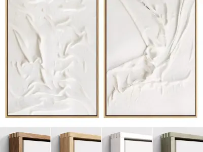 Plaster Two Frame 21 Low-poly 3D model