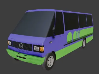 Sport Wagon Panorama Low-poly 3D model