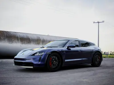 Porsche Taycan Turbo S Cross Turismo 3D model