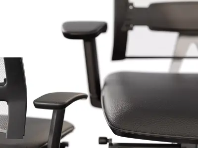 Open Up Office Chair Low-poly 3D model