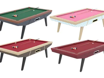 Louis Vuitton LV Pool Billiard Leather GM Table Low-poly 3D model
