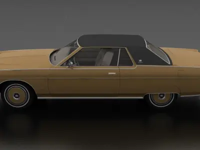 Marquis Brougham 2dr 1973 Low-poly 3D model