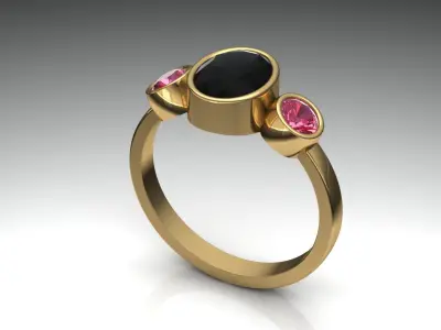 Womens Rings New 20 models Luxury  collection diamond 3D print model