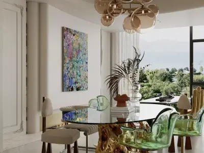 Interior Living Room Scene  3D model