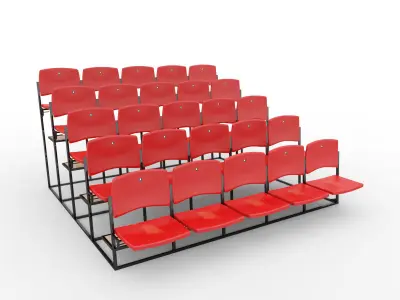 Stadium Seats 3D model