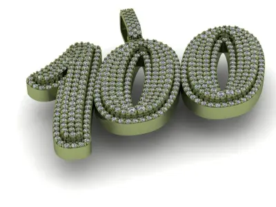 Solitaire Diamond Pendant - Diamond Pendat 3D print model