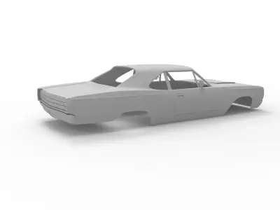 Plymouth road runner 1969 3D print model