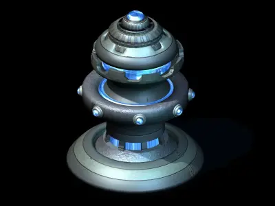 Mechanical decorative objects 01 3D model