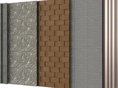 Decorative Wall Panel 01 3D model
