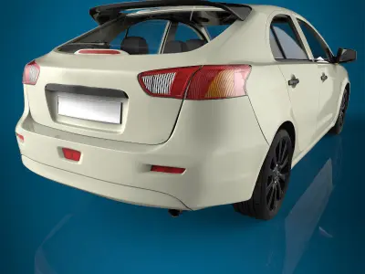Sedan car 3D model shop