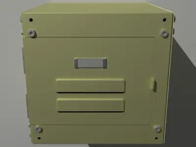 Wall locker Free 3D model