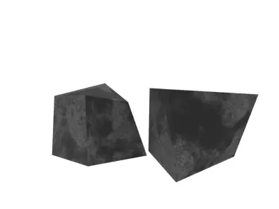 Concrete rock Free low-poly 3D model