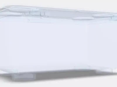 GLIS Box with lid Low-poly 3D model