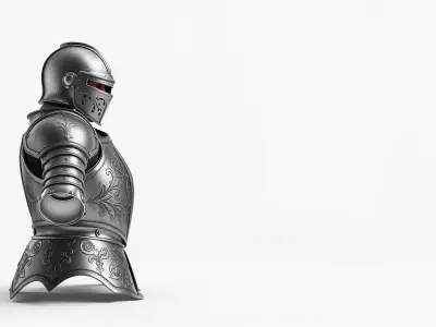 Elven Knight Mithril Armor Set model pack Low-poly 3D model
