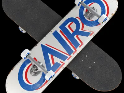 Skateboard set 007 3D model