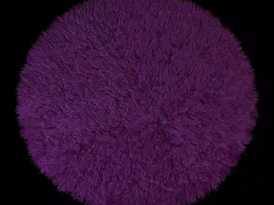 Round carpet 3D model