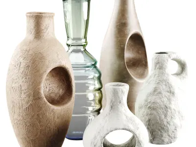 Vase decor Low-poly 3D model