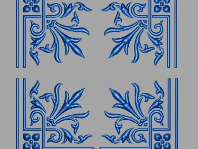 square shaped design09 3D model