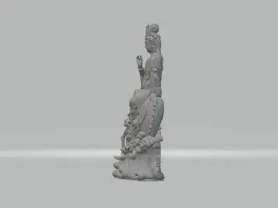 Fish and Beast Guanyin 3D print model