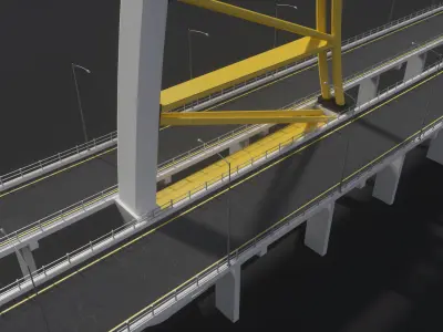 Sheikh Jaber Al-Ahmad Al-Sabah Causeway 3D model