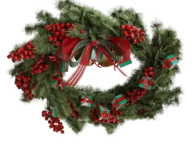 Christmas wreath 1 3D model