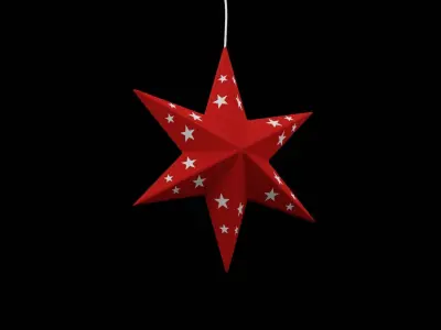 Christmas Star Low-poly 3D model