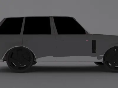Range Rover  Low-poly 3D model