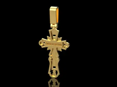 Jesus Cross Pendant 10557 3D print model