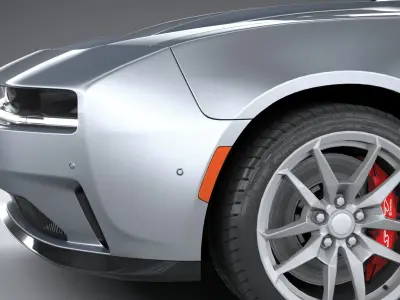 Dodge Charger Daytona 2024 LowPoly 3D model