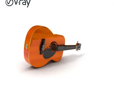 Acoustic Guitar Model Pack for Realistic Rendering and Animation Low-poly 3D model