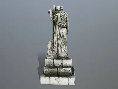 statue 5 Low-poly 3D model