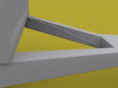 Car Trailer Low-poly 3D model by DJakoo