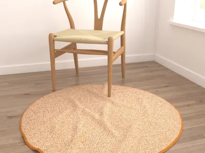 Round Rug Set 275 3D model