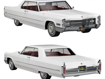 Cadillac coupe de ville 1966 3D model