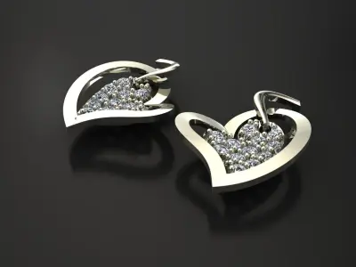 Earrings Luxury 3D print model purchase