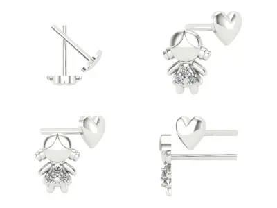 Earrings od75 3D print model