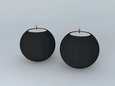 Decorating with candles Free 3D model