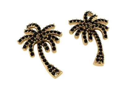 Palm Earring 1268 3D print model