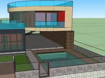 The Halfy House 3D model