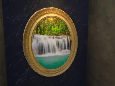 Painting Frame 5 Low-poly 3D model