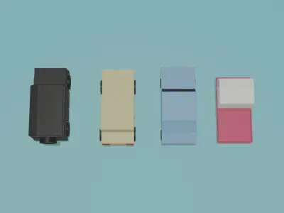 low poly cars Free low-poly 3D model from CGTrader