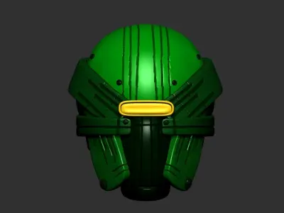 helmet high poly sculpt 3d printable 3D model get