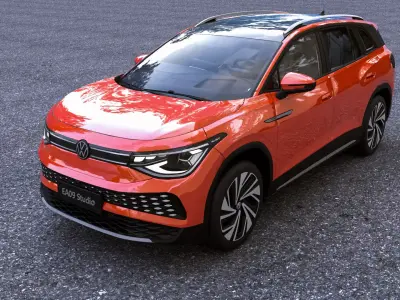  Volkswagen ID6 3D model