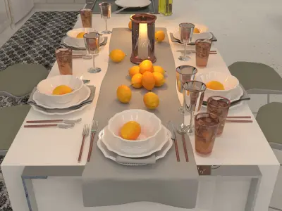 mini kitchen 3D model