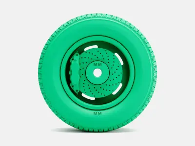 15x8 GM Rallye Wheel BFGoodrich Radial Tire 3D print model