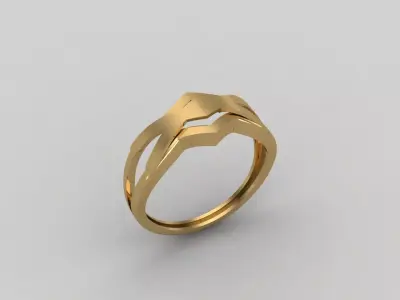Women Ring Plain Ring Ready STL 3DM Models Womens Rings 3D print model 11